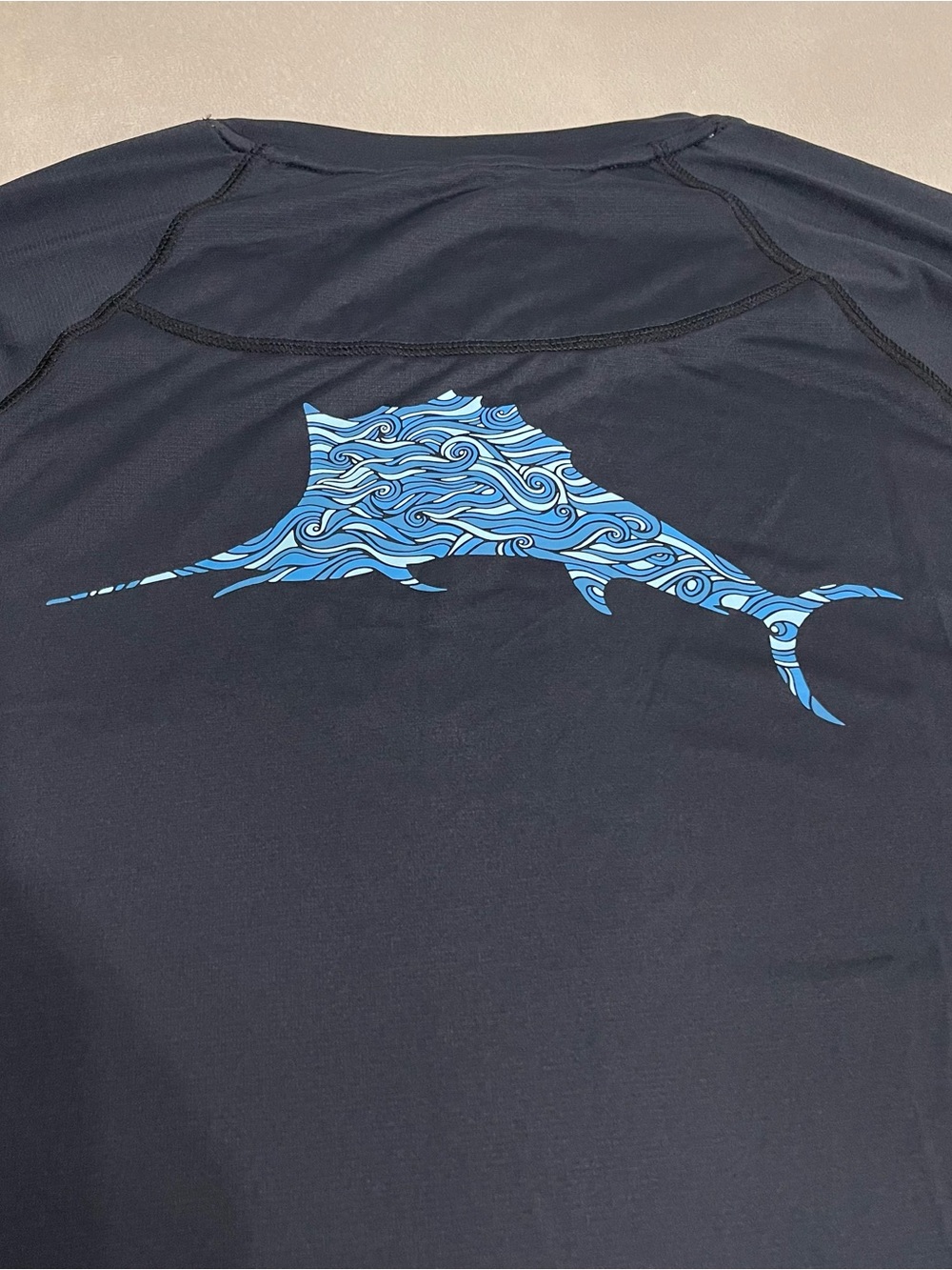 Tommy Bahama IslandZone Shirt Mens XL Black UPF 30 Performance Marlin Tee - Picture 8 of 8